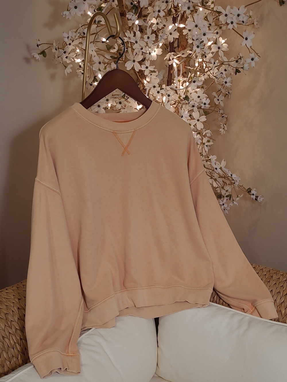 AE Crewneck Sweatshirt - Pale Peach